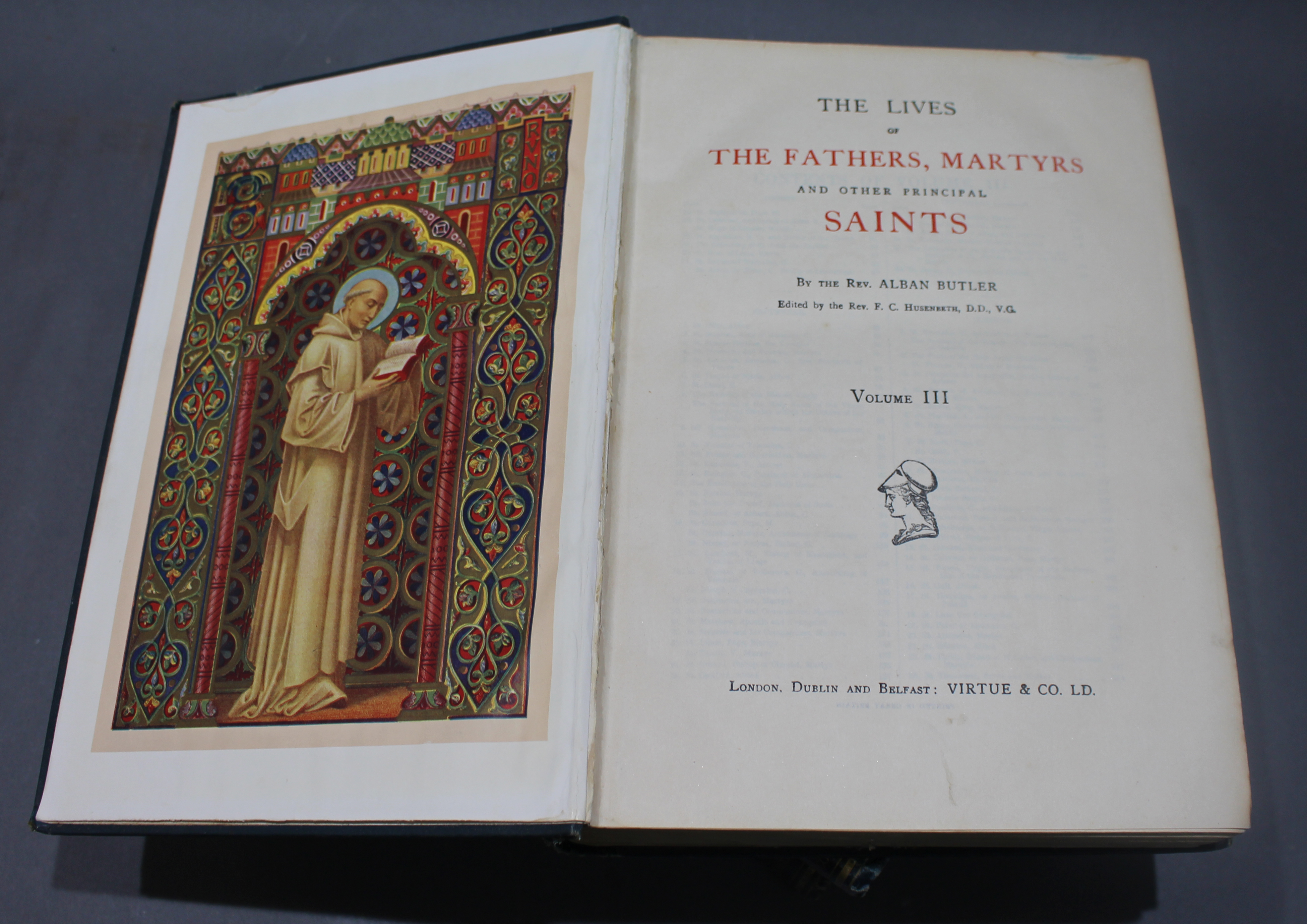 Butler's Lives of the Fathers Martyrs and other Saints Virtue & Co 3 Volumes - Image 4 of 5
