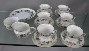 Royal Worcester June Garland 6 Place Tea Service