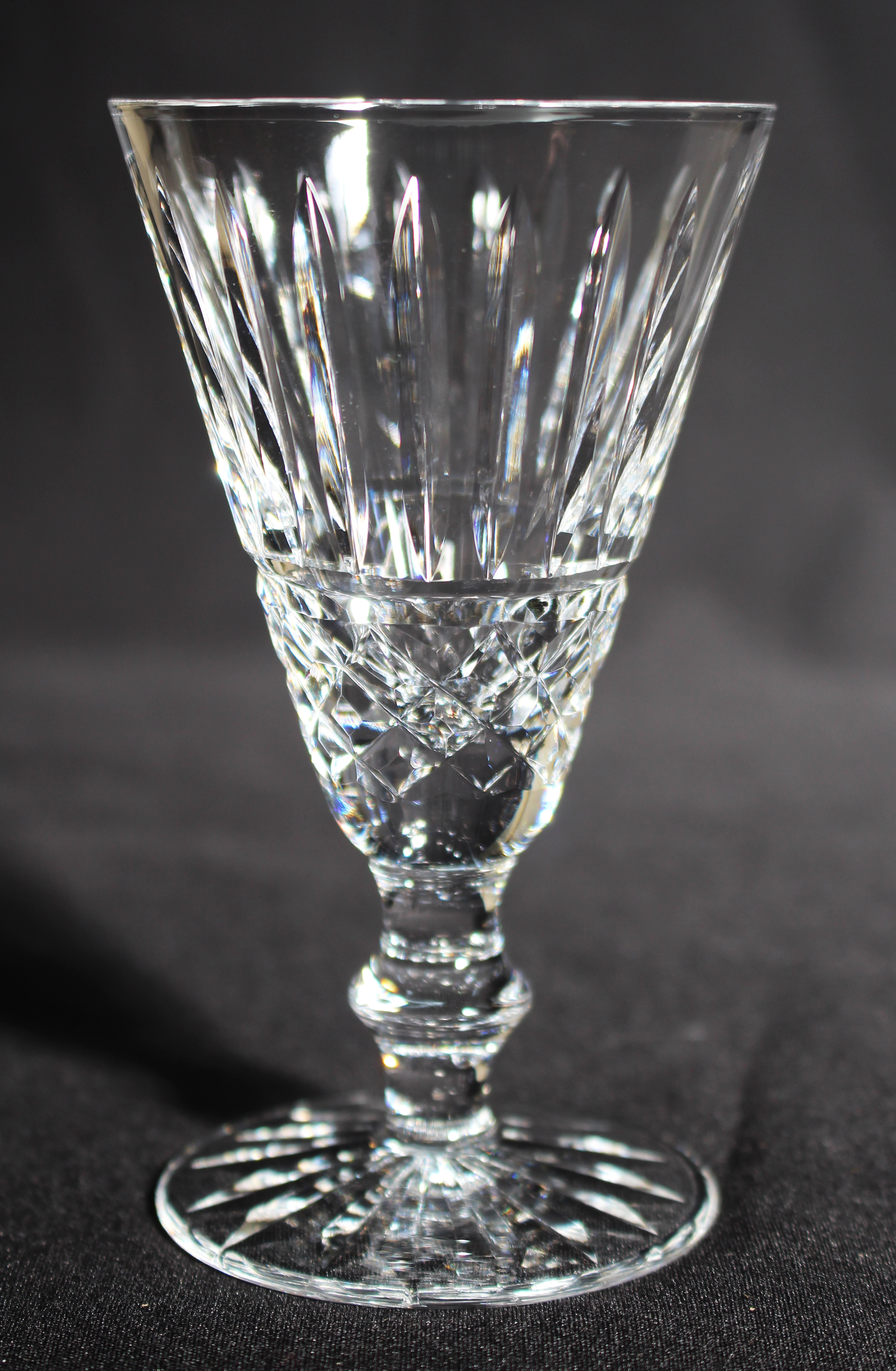 Set of 6 Vintage Waterford Cut Crystal Knopped Sherry Glasses - Image 5 of 6