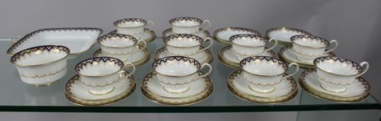 Edwardian Wedgwood Cobalt Blue & White Tea Service