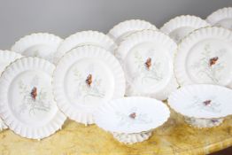 14 Piece Spode Butterfly Pattern Dessert Service 1954