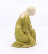 Royal Worcester Hadley Figurine 637 Kneeling Water Carrier 1910