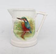 Royal Worcester Kingfisher Barrel Cream Jug