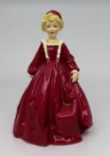 Royal Worcester Figurine Red Grandmothers Dress