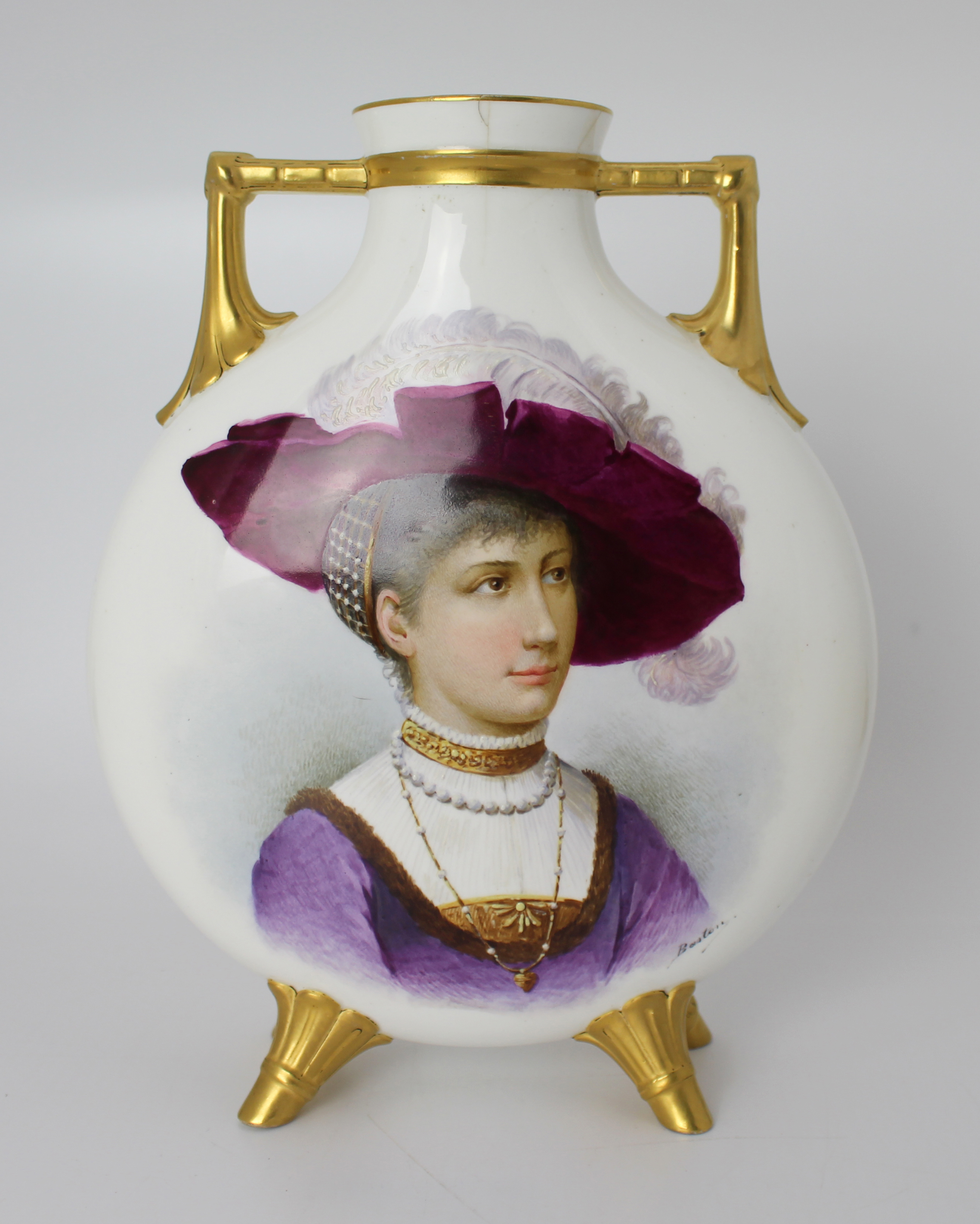 Fine Victorian Minton Moon Flask c.1890 - Image 2 of 10