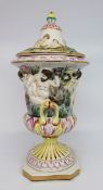 Capodimonte Lidded Vase