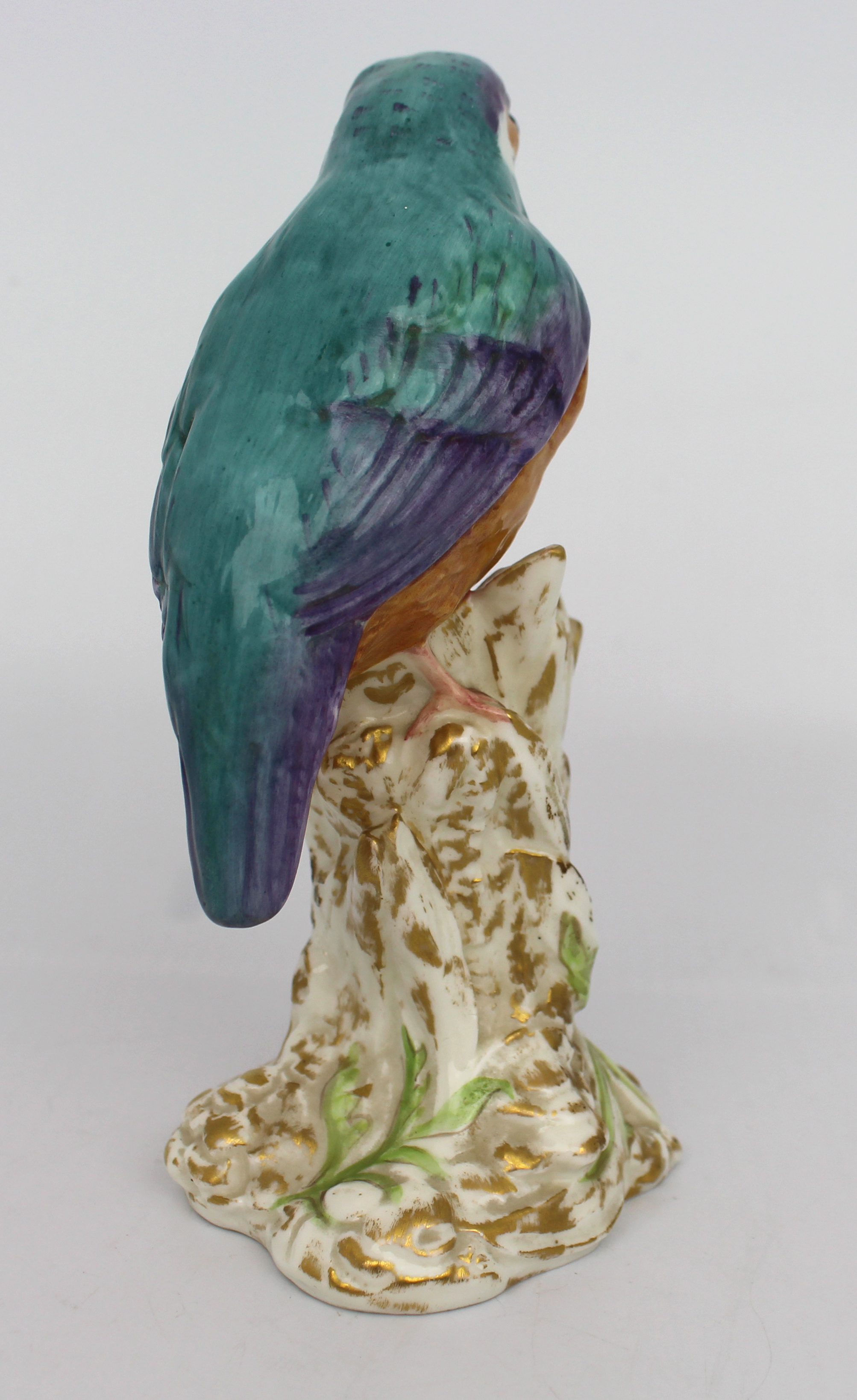 Royal Worcester Bird on Stump Kingfisher 2666 - Image 3 of 5