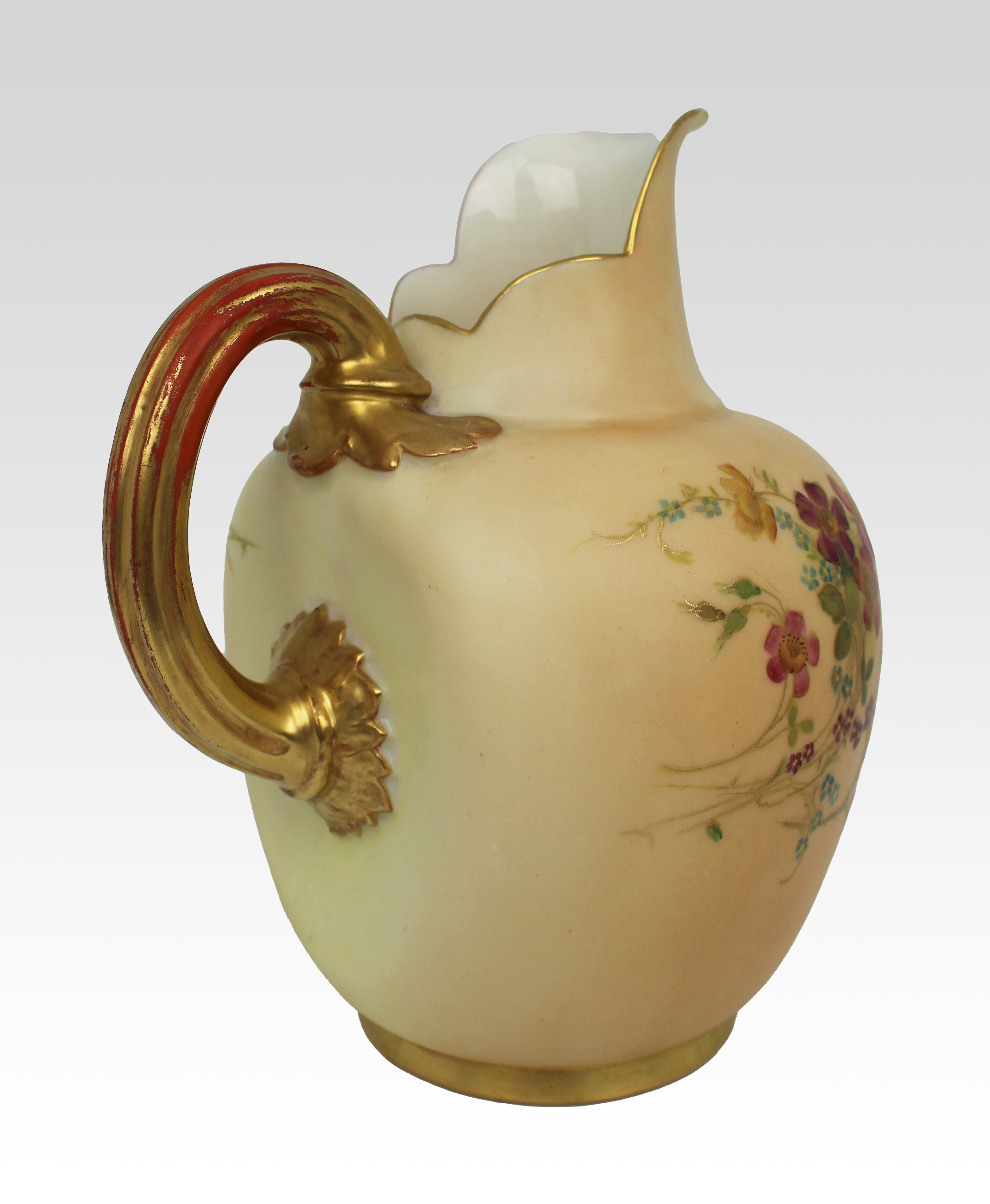 Royal Worcester Blush Ewer 1897 - Image 5 of 6