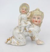 English Victorian Piano Baby Figurine