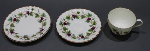 Royal Worcester Bacchanal Pattern Trio