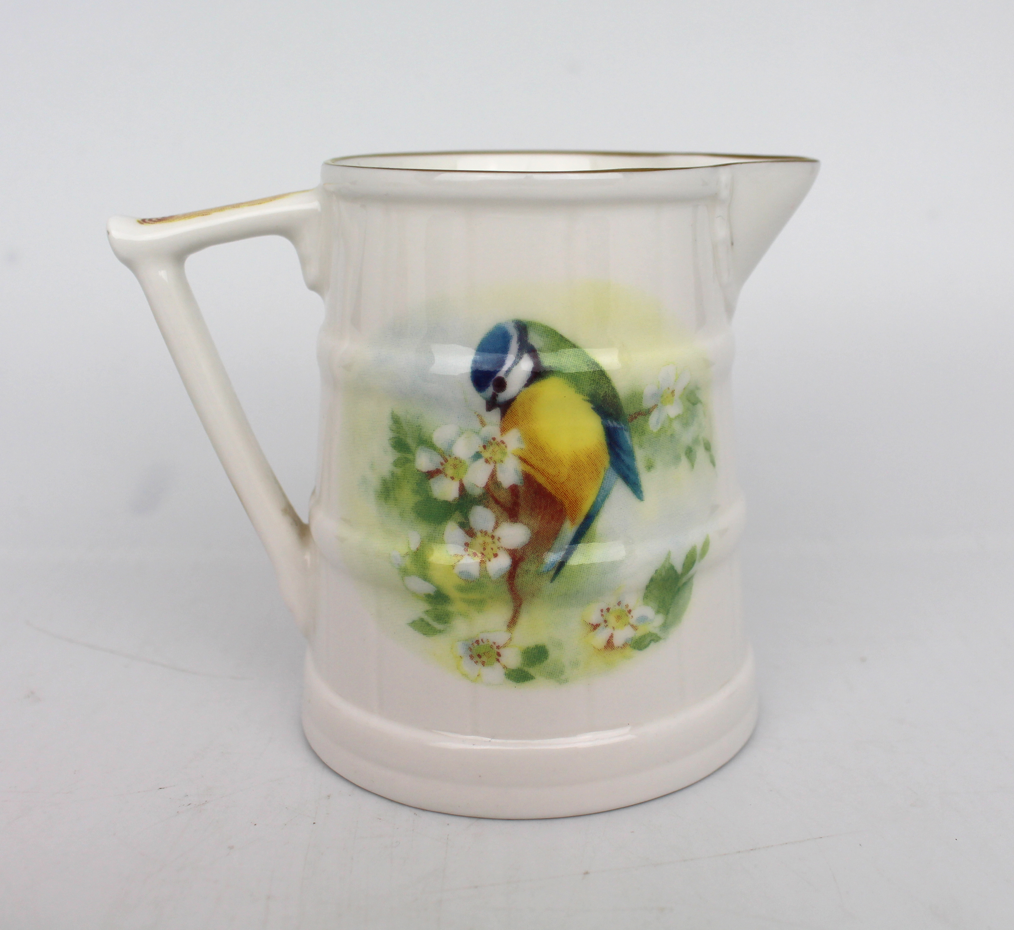 Royal Worcester Kingfisher Barrel Cream Jug - Image 3 of 5