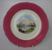 Hand Painted Victorian English Cabinet Plate