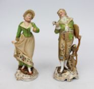 Pair of Continental Porcelain Figurines