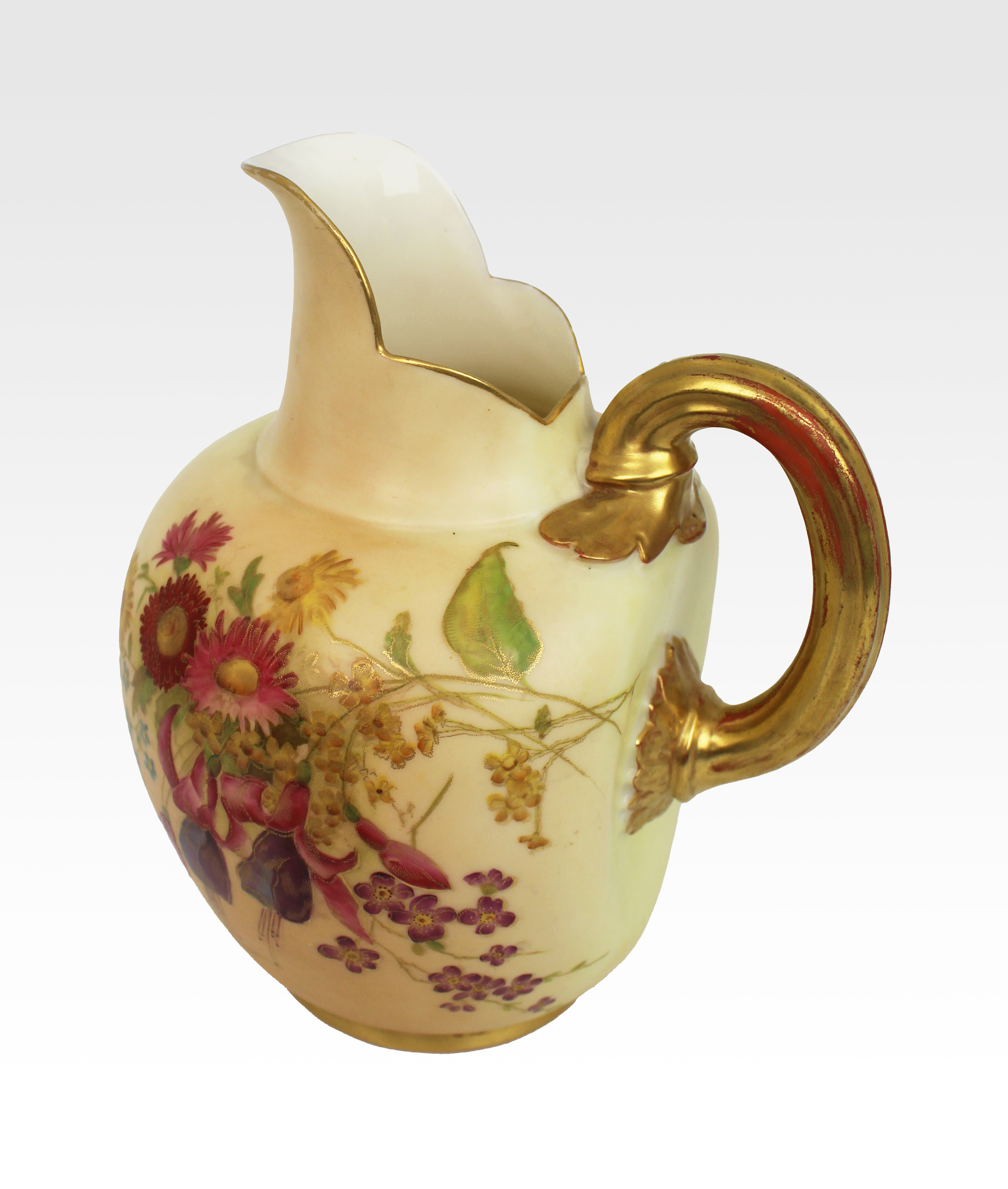 Royal Worcester Blush Ewer 1897 - Image 6 of 6