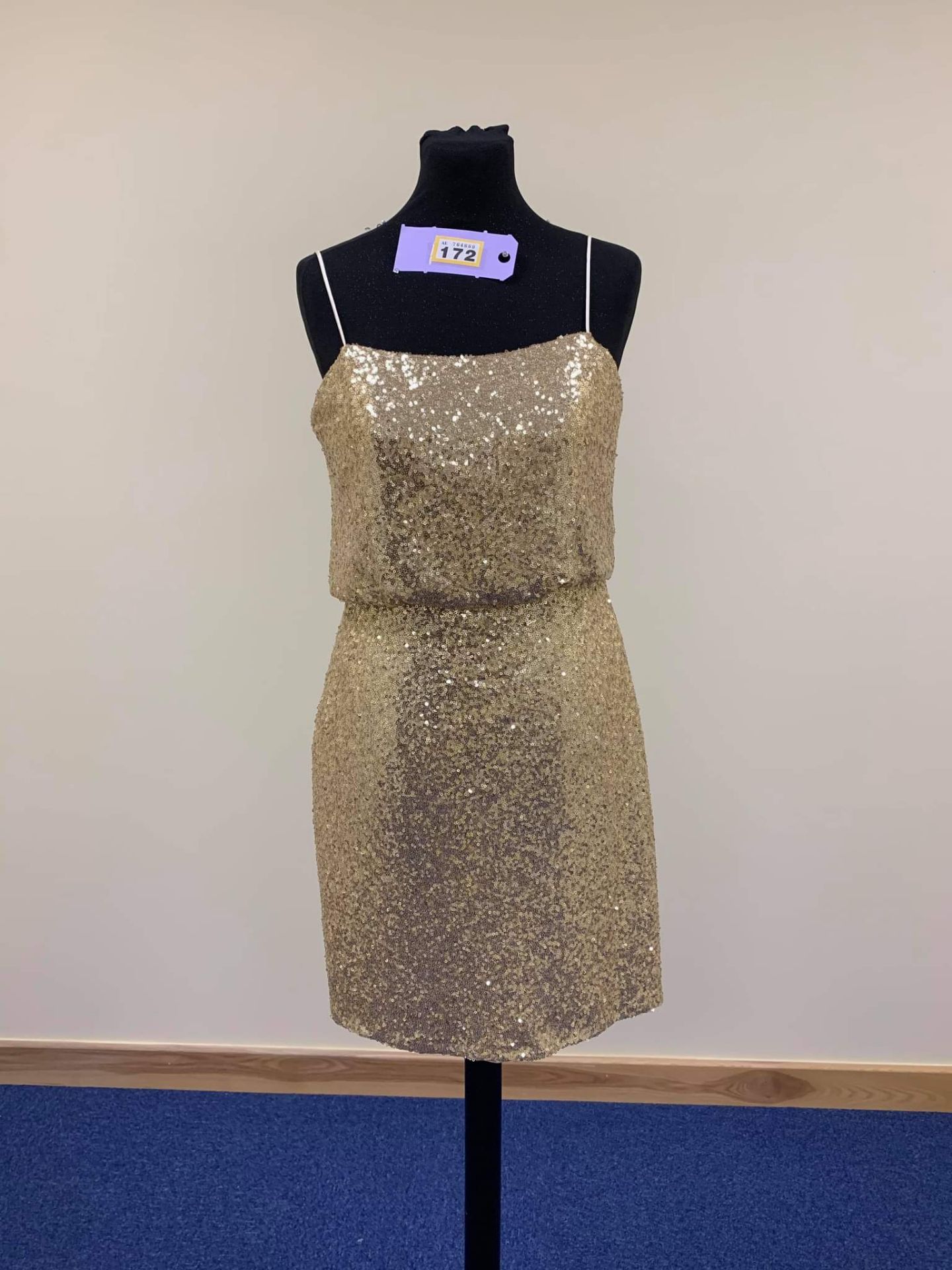 Gold Sequin Dress Size 10 RRP £295 - Image 2 of 2