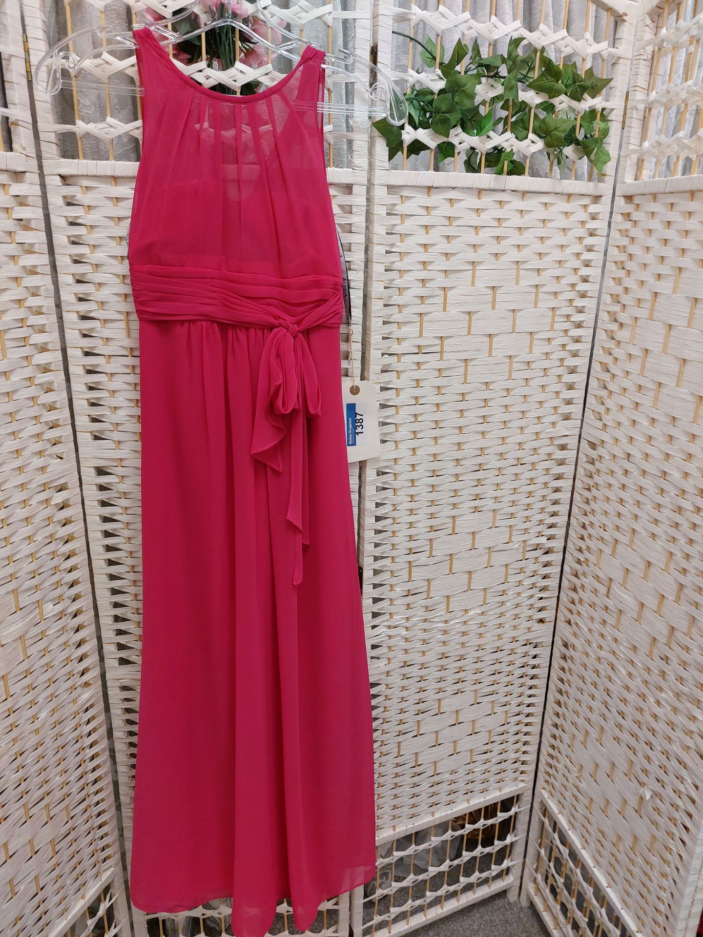 Alexia Raspberry Dress Age 8 Style 55 - Image 2 of 2