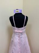 Pink Satin Prom Dress Age 12