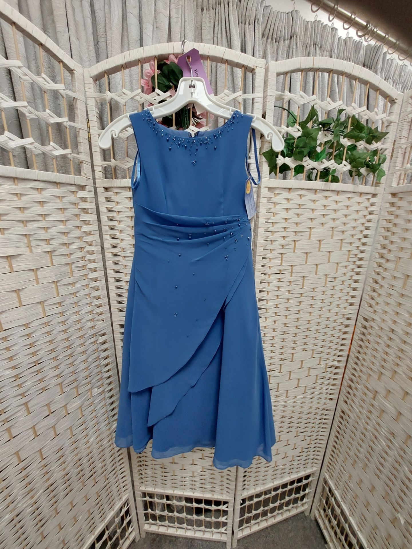 Hilary Morgan Dress Child Cornflower Blue RRP £112 - Image 3 of 3