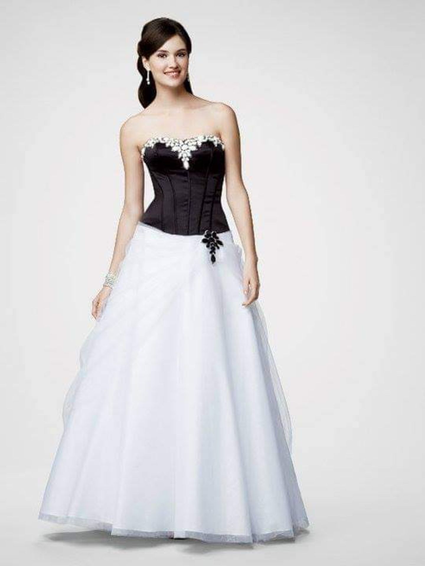 Black and White Prom Dress