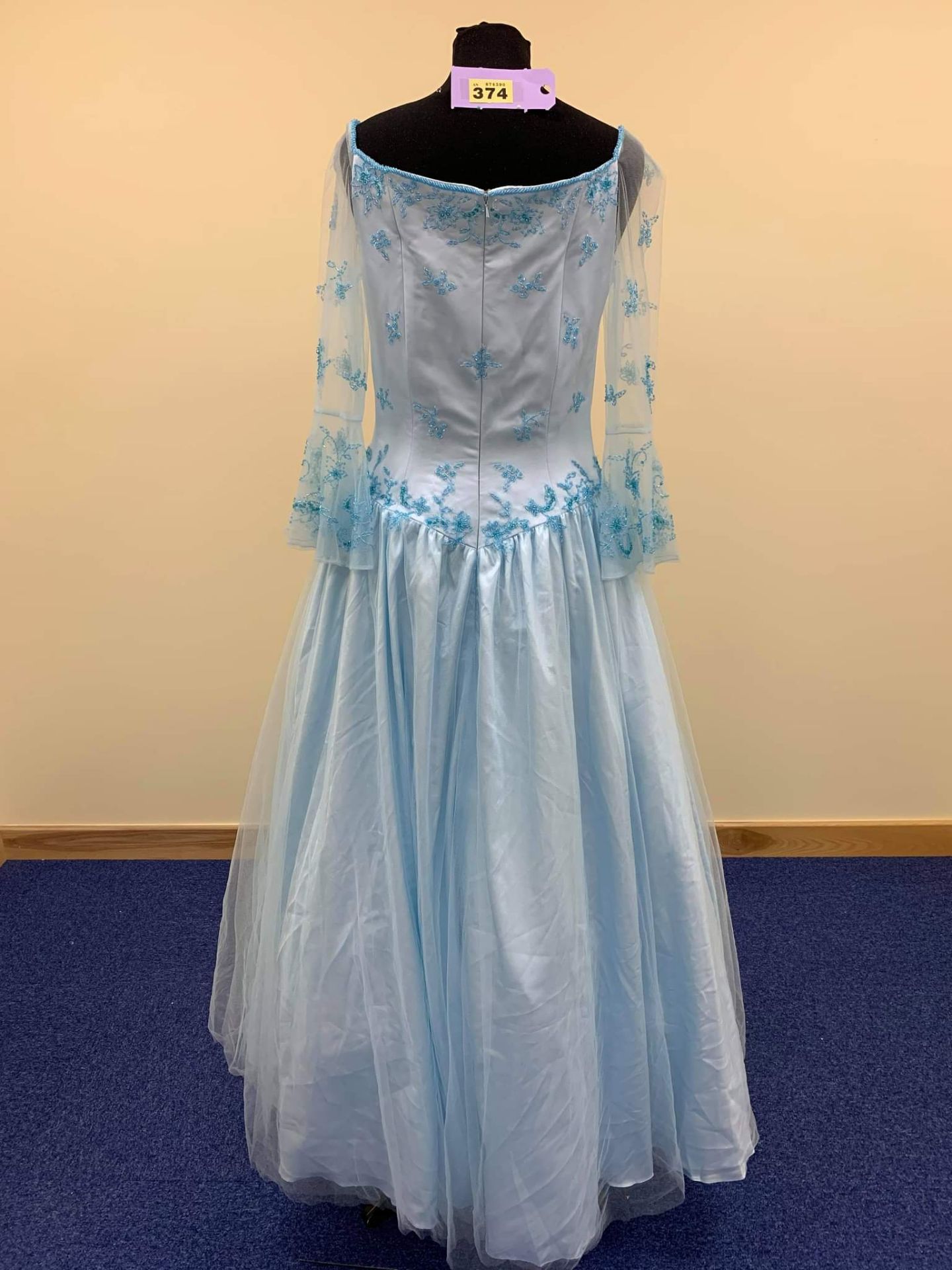 Blue Milano Prom Dress Size 6 - Image 2 of 3