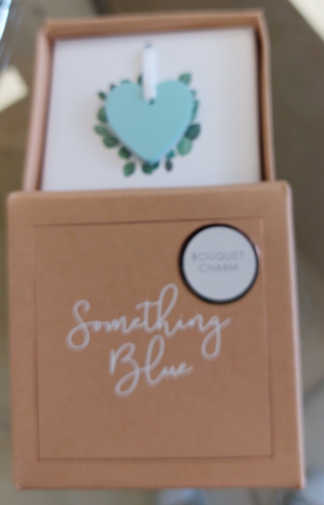 Wedding Lucky Charm. Heart Shaped Blue Charm In Box. x 18 - Image 3 of 7