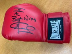 Joe Calzaghe Signed Boxing Glove