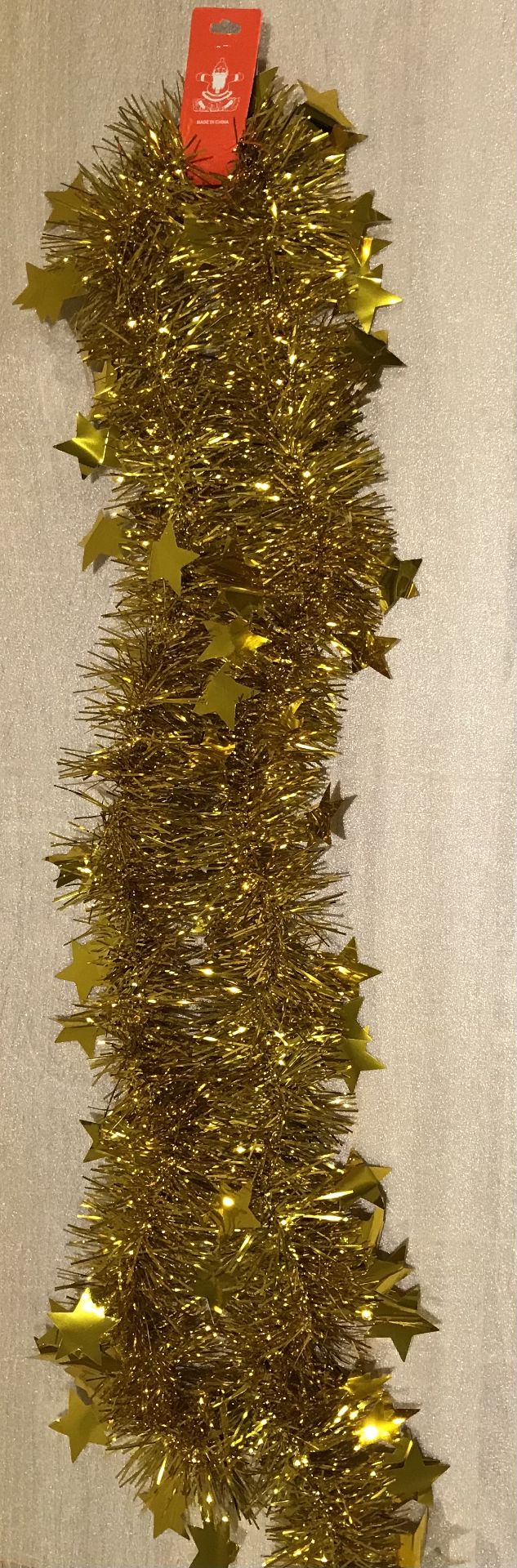 500 X Tinsel With Stars 1.8M Long 5 Colours Gold, Silver, Red, Blue, Green - Image 3 of 6