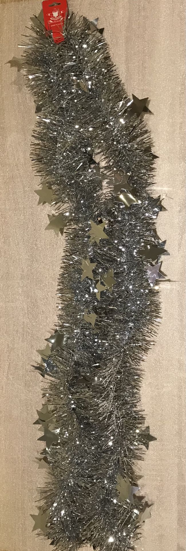 500 X Tinsel With Stars 1.8M Long 5 Colours Gold, Silver, Red, Blue, Green - Image 6 of 6
