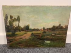 Leon Richet (1843-1907) French landscape, oil on canvas
