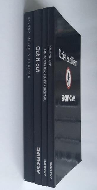 BANKSY Self-published books, Banging Your Head Against a Brick Wall, Existencilism. - Image 4 of 8