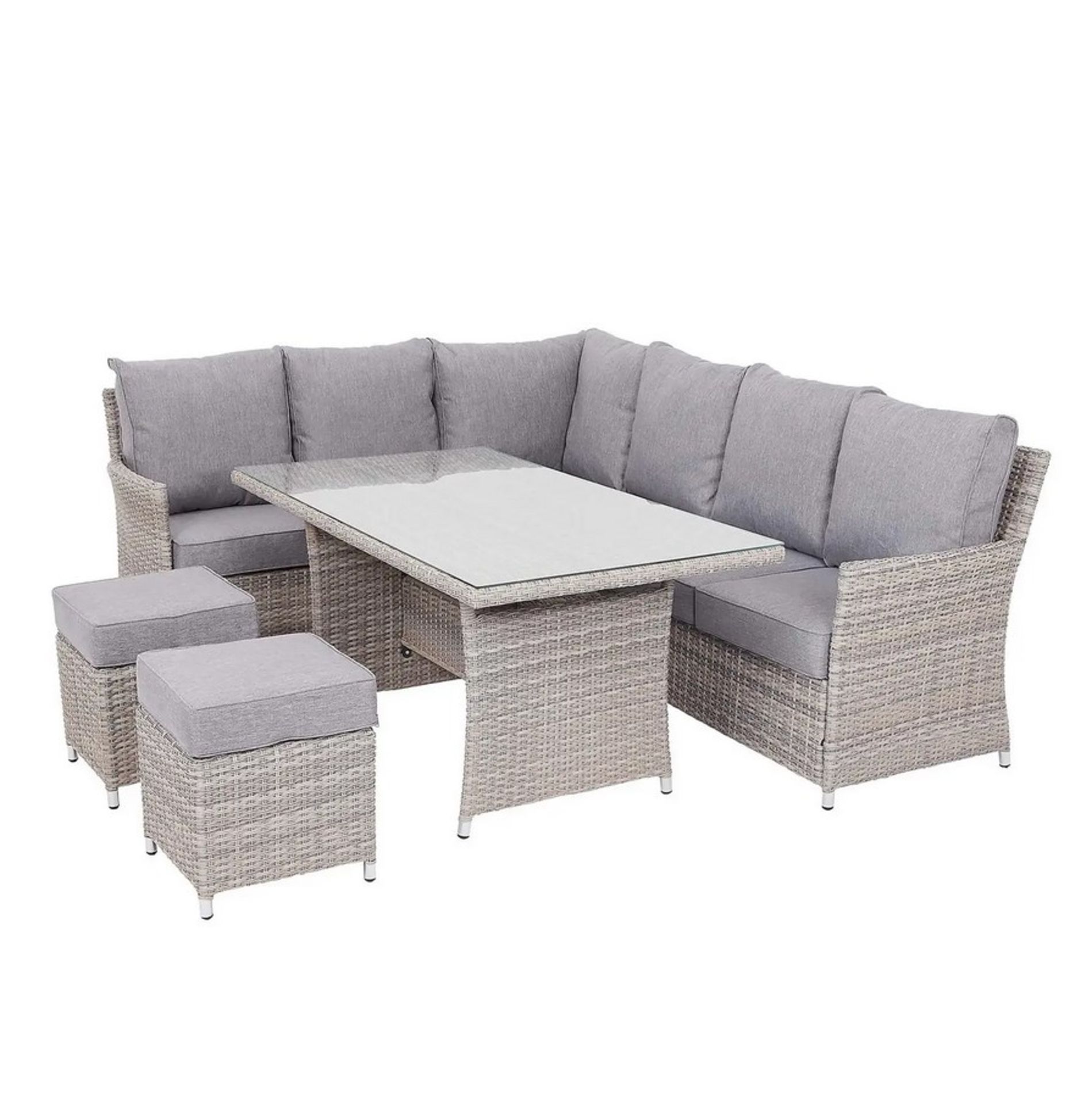 (1/P) RRP £1300. Hartington Florence Collection Rattan Corner Sofa Set. Powder Coated Aluminium F... - Image 2 of 16