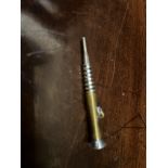 Edwardian Miniature Novelty Retractable Pencil Shaped As a Wood Screw