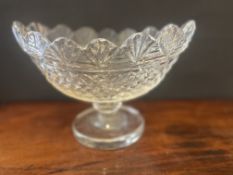 Georgian Cut Glass Large Bowl