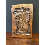 C18th Fruitwood Gingerbread Mould of a Rooster