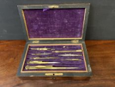 Rosewood Cased Drawing Set