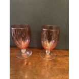 A Pair of Cranberry Glasses
