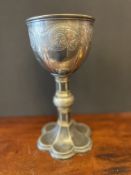 C19th Silver Plated Chalice