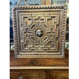 C19th Carved And Geometric Patterned Panel/Door