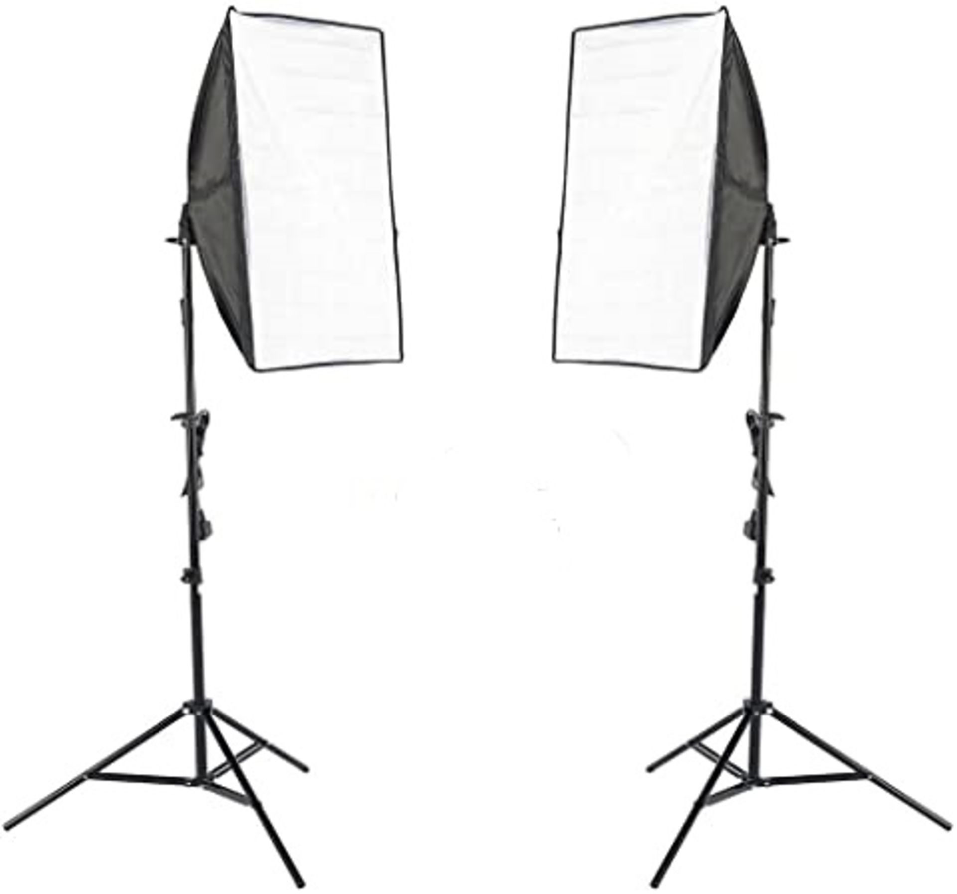 Pair of Photography Studio Continuous Lighting Softbox Light Kit with stand