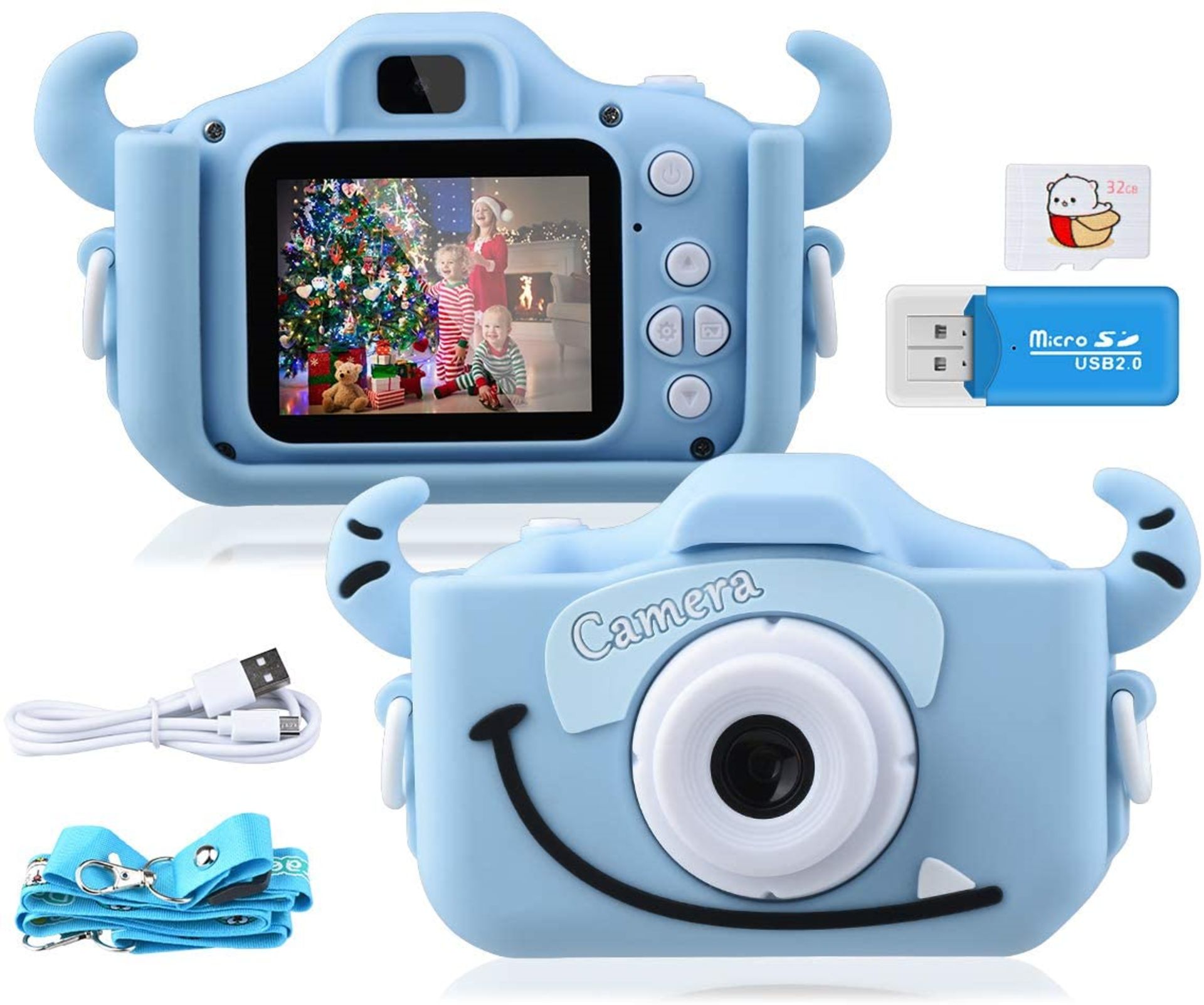 2x GREPRO Kids Camera, 2.0 Inch Screen Kids Digital Camera for 5 6 7 8 9 10 Years - Image 2 of 2