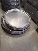 (Lot 49) 12 x Large Round Platter 27 x Small Round Platter - S/S