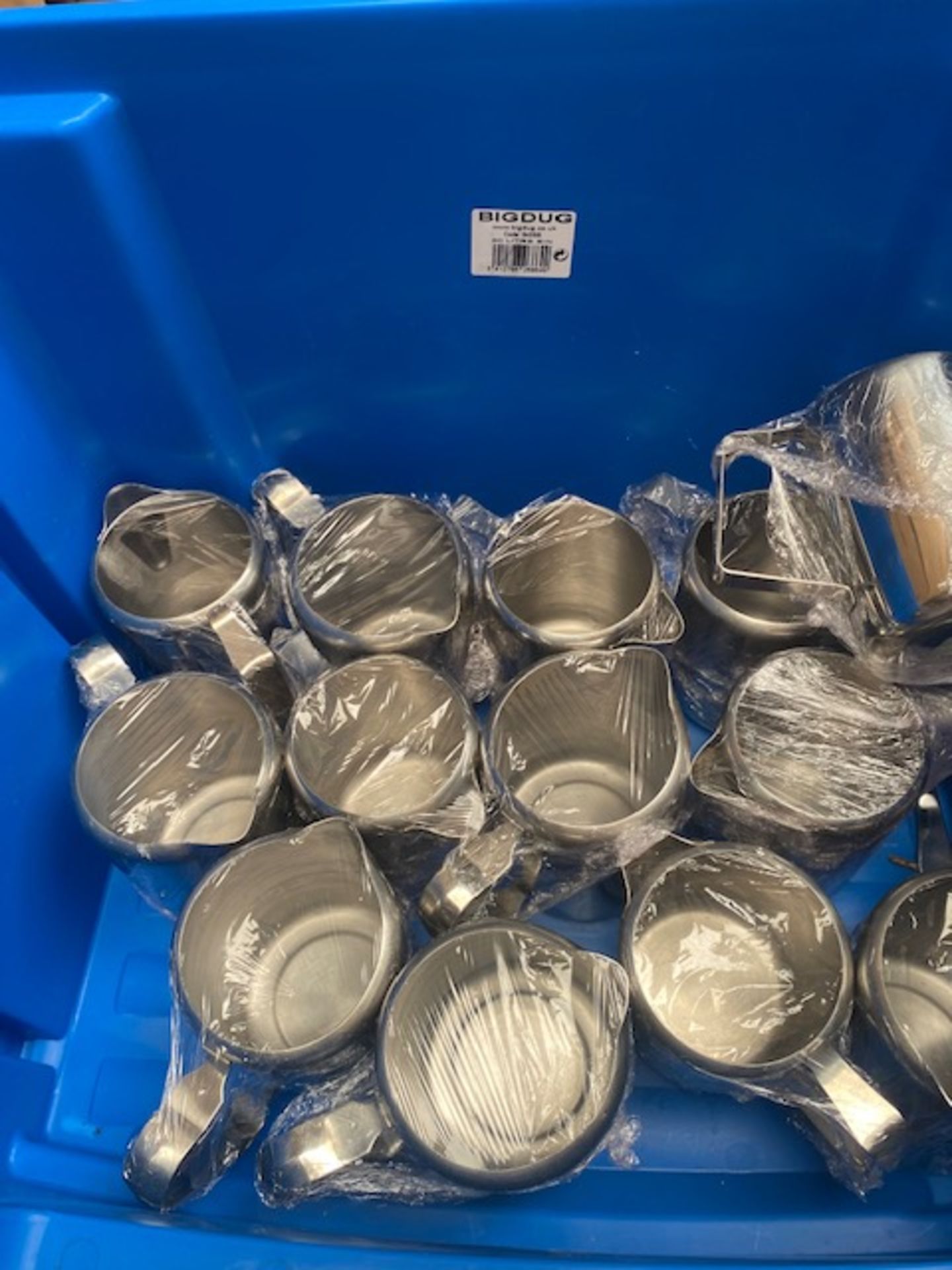 (Lot 90) 20 x Stainless Steel Milk Jugs And 12 x Stainless Steel Basins - Image 2 of 2