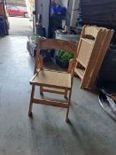 (Lot 116) 5 x Wooden Folding Chairs