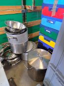 (Lot 79) 4 x Large Cooking Pots