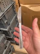 (Lot 108) 390 x Bead Stainless Steel Dessert Knife