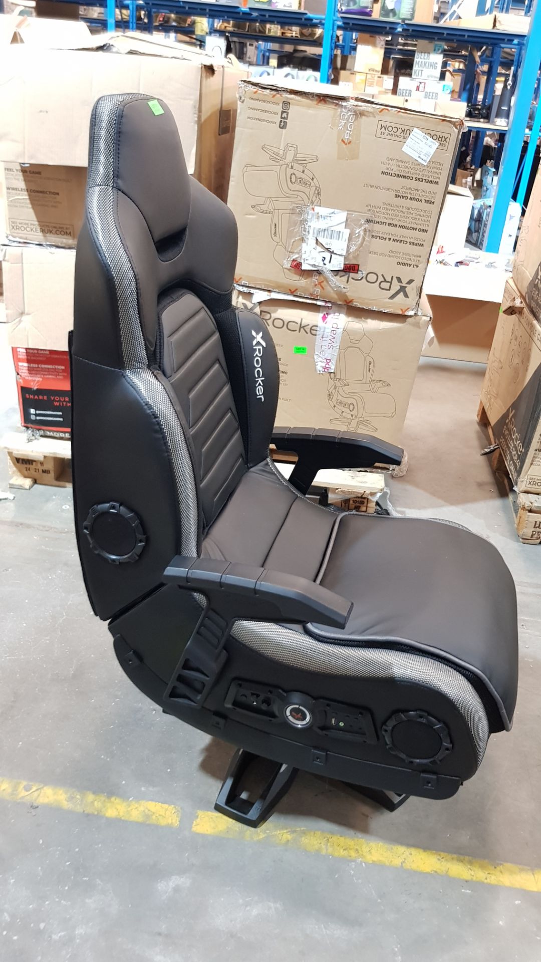 (31/R3) RRP £399. X Rocker Evo Elite LED 4.1 Audio Gaming Chair Black. (Unit Assembled. Lot Comes... - Image 10 of 12