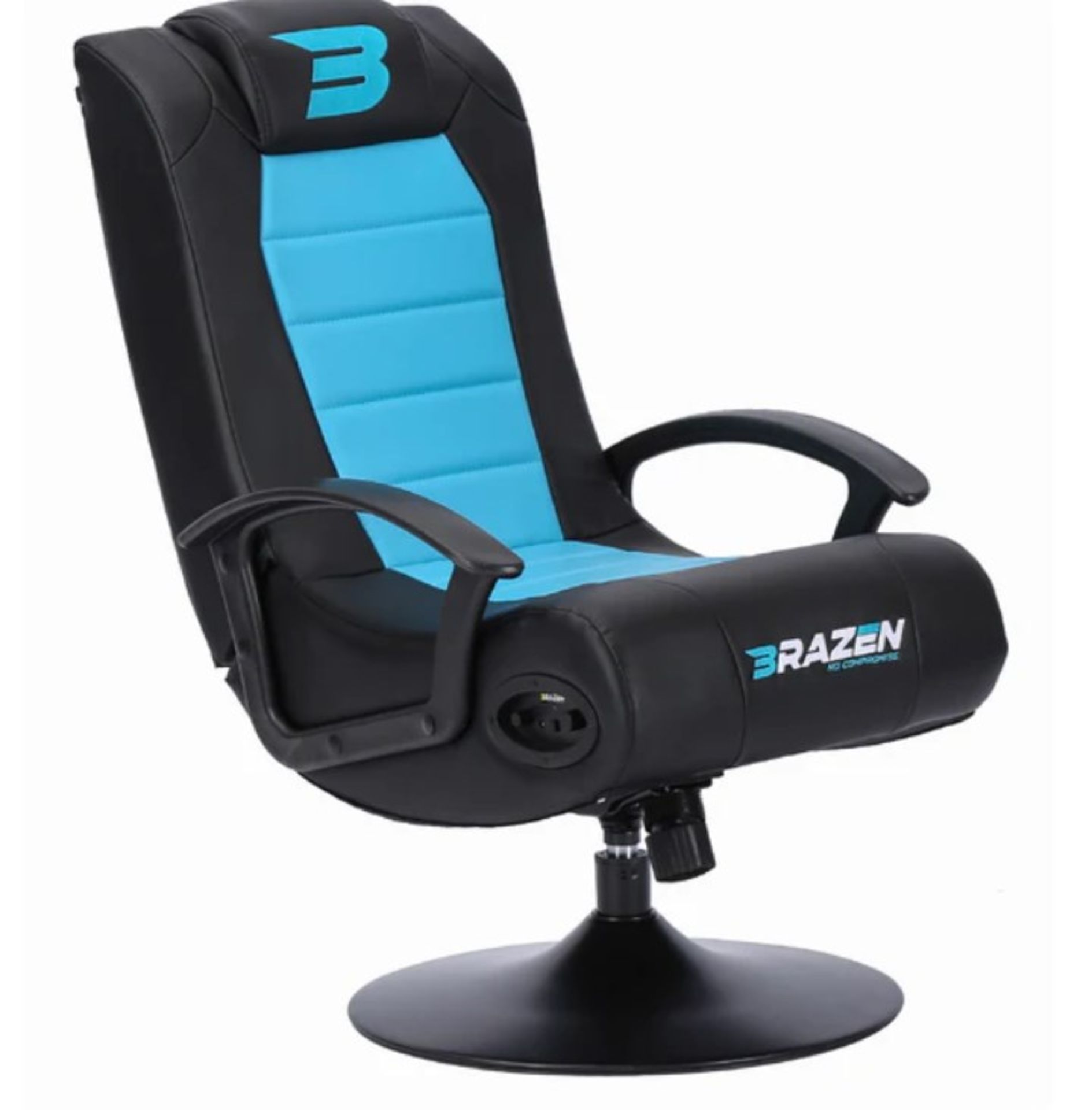 (30/R3) RRP £180. Brazen Stag 2.1 Esports Bluetooth Sound Gaming Chairs PU Leather. (Unit Assembl...