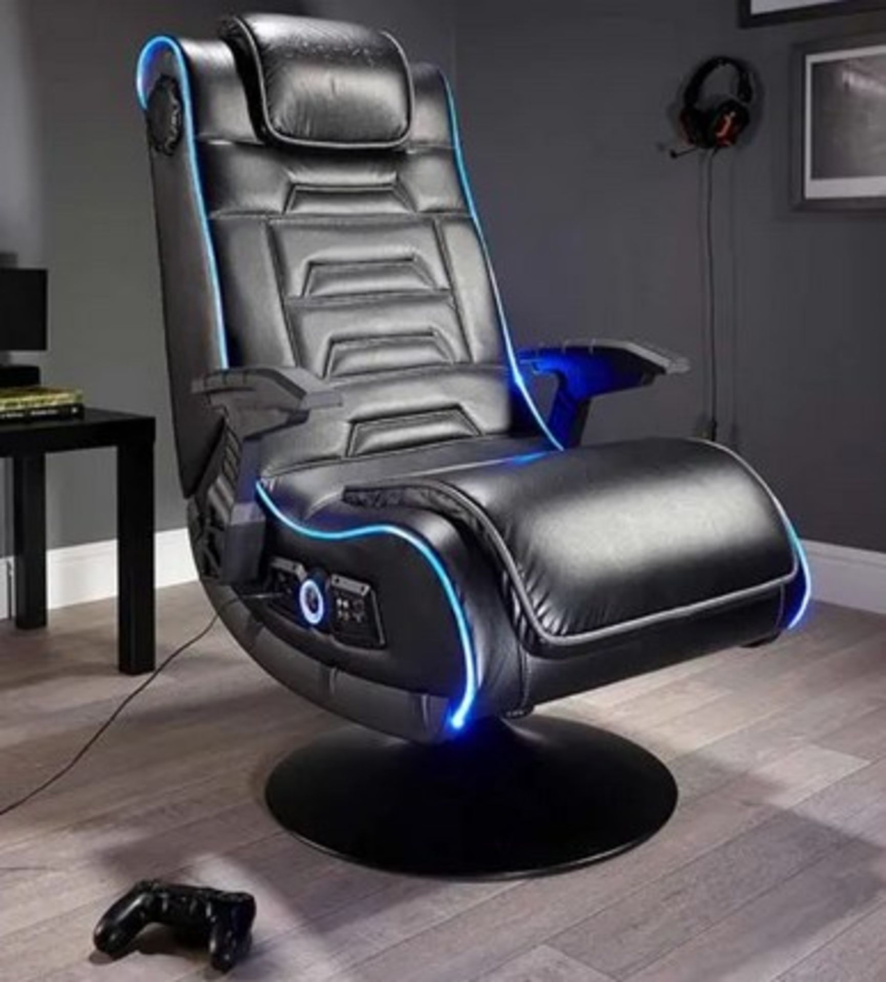 (8/P) RRP £299. X Rocker Evo Pro 4.1 LED Light Up Gaming Chair. Approx Dimensions: (H1080x W635x... - Image 2 of 4