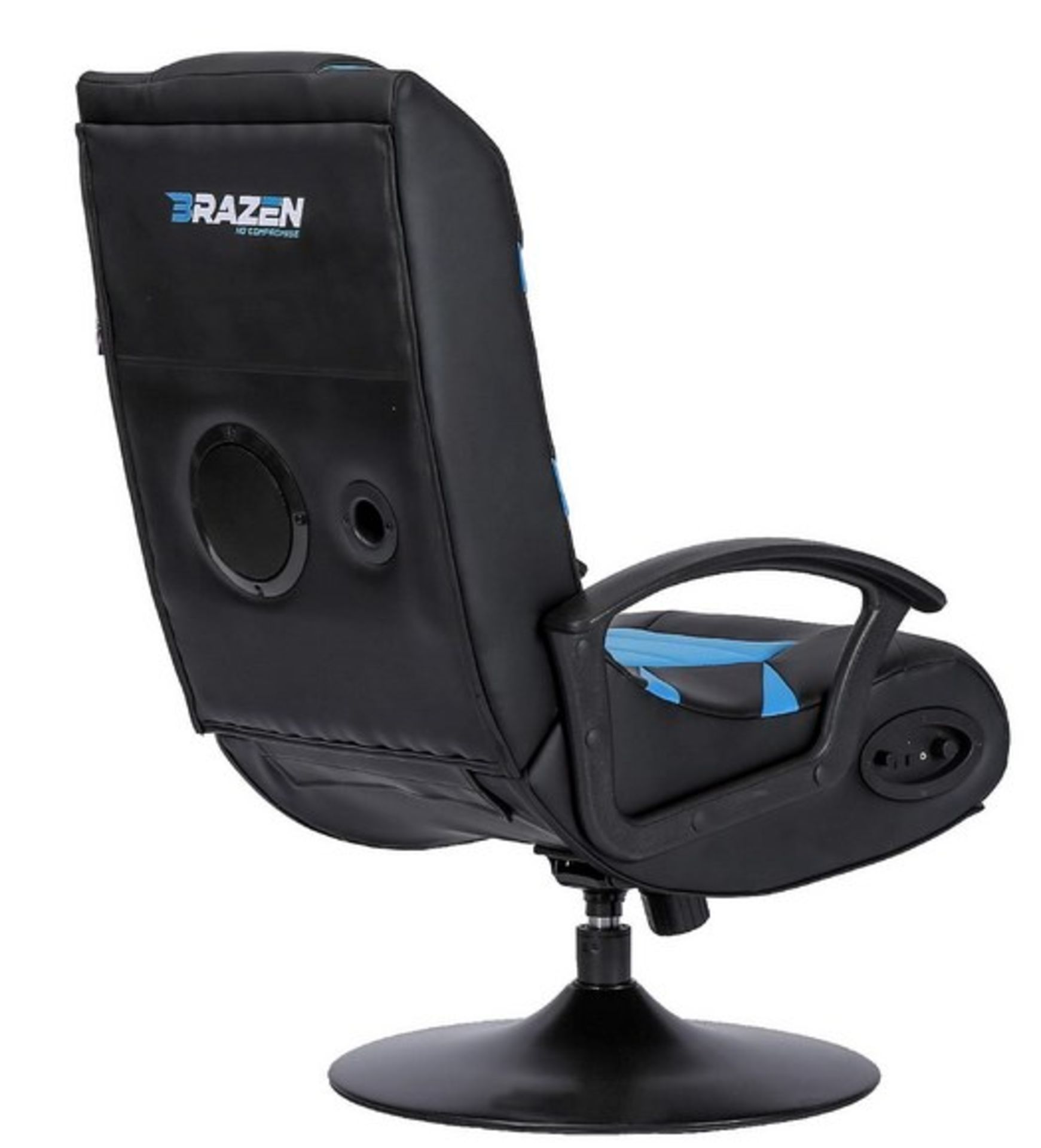 (29/R3) RRP £160. Brazen Pride 2.1 Wireless Gaming Chair (Blue/Black). Unit Assembled. (Lot Comes... - Image 4 of 13