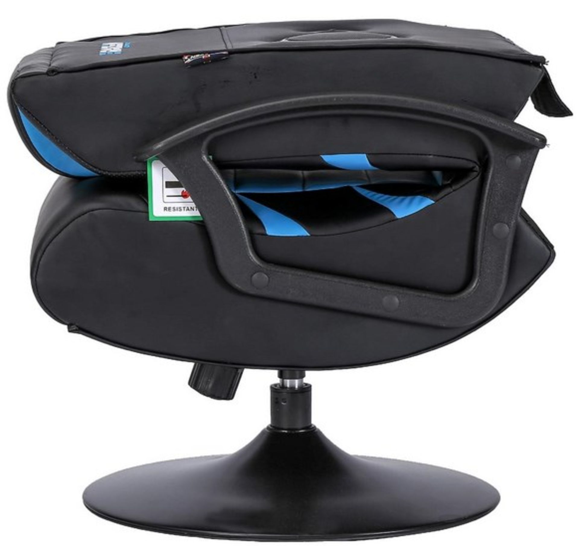 (29/R3) RRP £160. Brazen Pride 2.1 Wireless Gaming Chair (Blue/Black). Unit Assembled. (Lot Comes... - Image 3 of 13